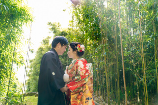たゆたう竹林とさわやかな風♪和婚ロケ