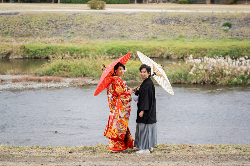 鴨川の風情。
