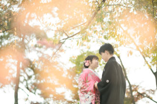 木漏れ日から降り注ぐ光✧祇園de和婚♪