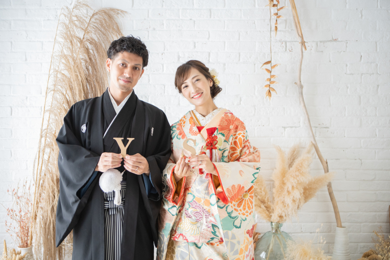 京都スタジオは光が瞬く明るいスタジオ♪和婚フォト