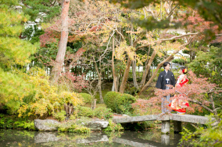 猫神社!?四季を味わう♡和婚photo
