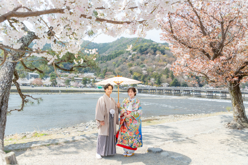 自然に包まれる、嵐山前撮り