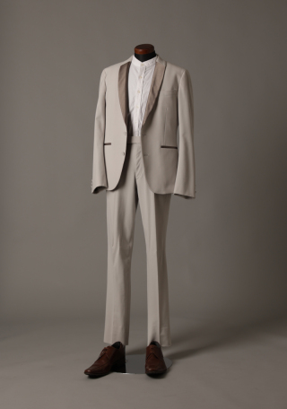 パールホワイト（ノーカラーシャツ）