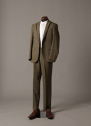 カーキ（ノーカラーシャツ）