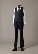 ネイビー（ジャケットなし・棒タイ）