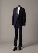 ネイビー（ノーカラーシャツ）