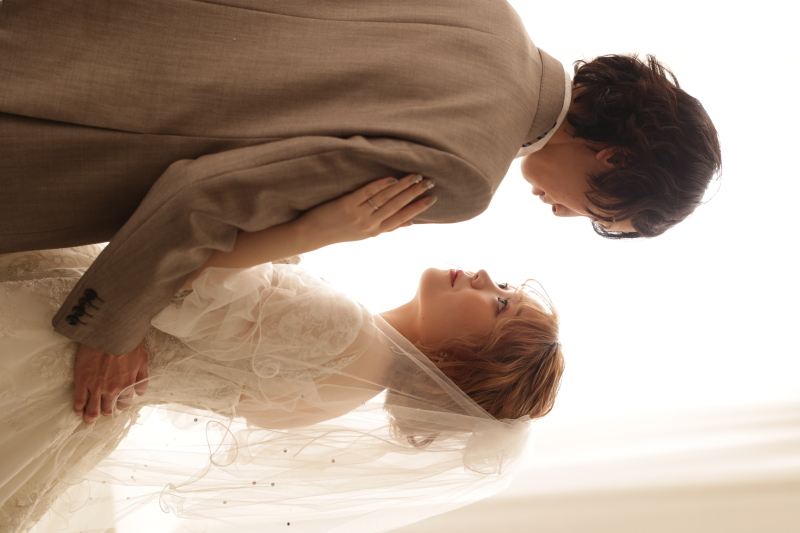 ウェディングドレスは結婚式のような雰囲気で