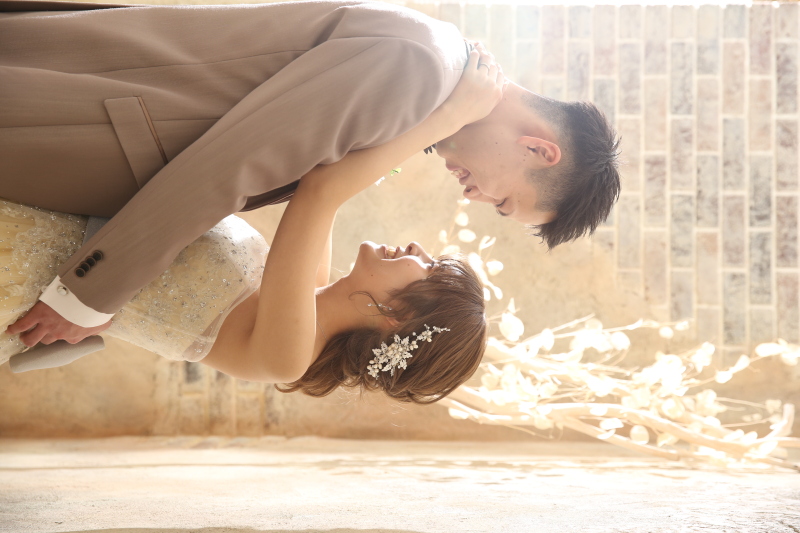 笑顔が素敵な2人の2着撮影