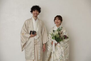 和装でご撮影をされたお2人♡