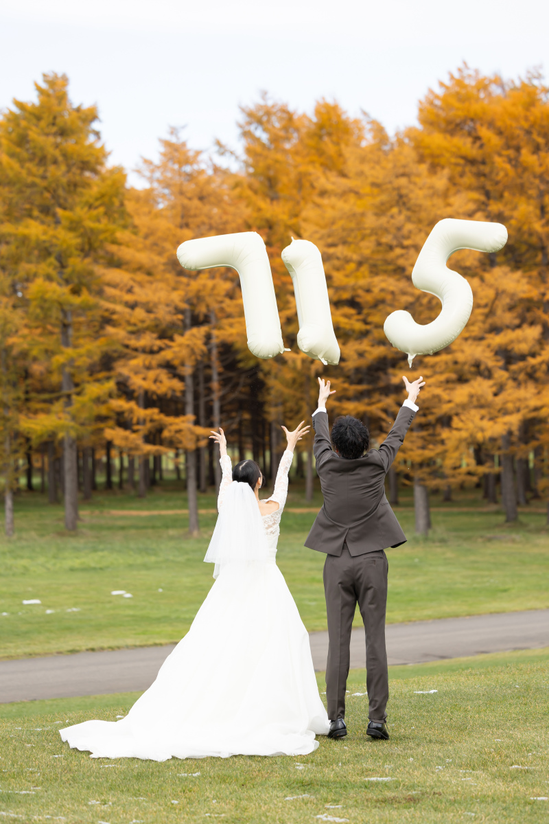 お持ち込みのバルーンも一緒に