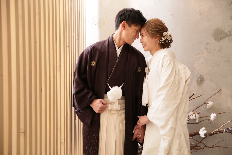 おでこを合わせたショット