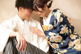  和装と洋装２着ずつ、合計４着での撮影.* 花嫁の夢を叶えた１日