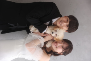 ワンちゃんと一緒にご撮影いただきました！