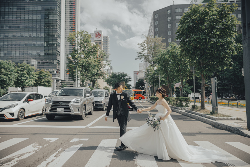 公園を抜け出して街中へ