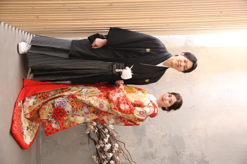 最後はしっとり和装で