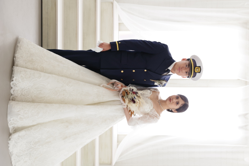 ウェディングドレス×礼服