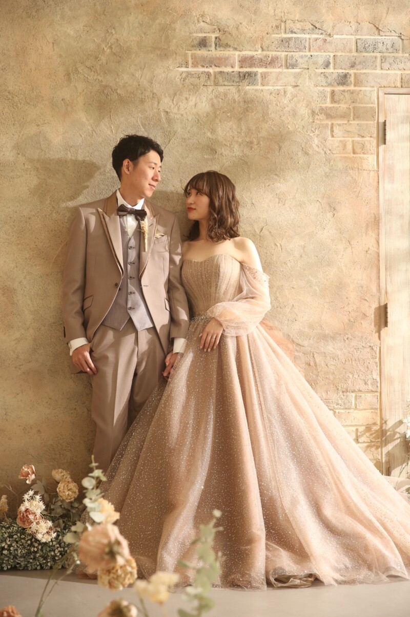 ブラウンのリンクコーデがお洒落