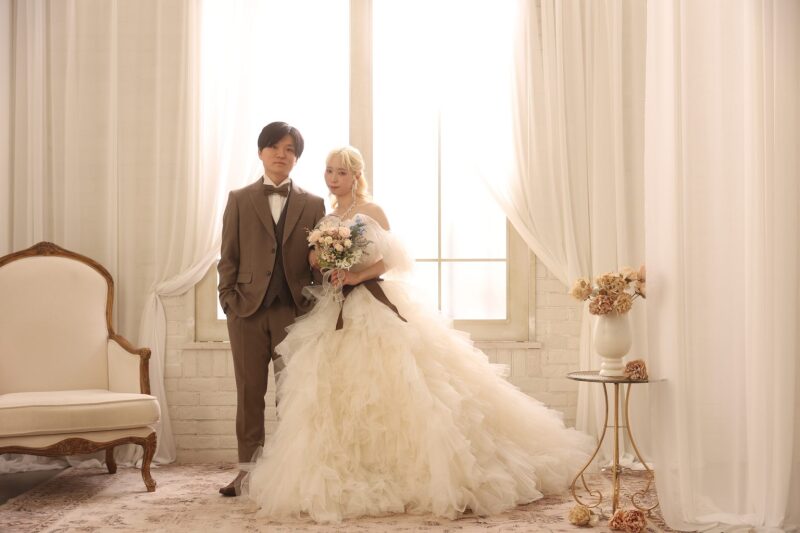 思いを込めたドレスとブーケで