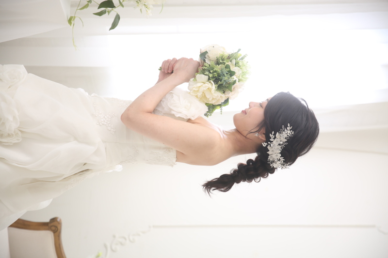 ヘアスタイルをしっかり残したショット