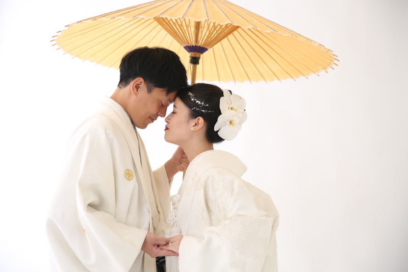 真っ白で王道な白無垢スタイル