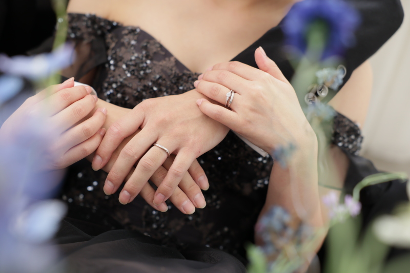 お二人の手元カット♡