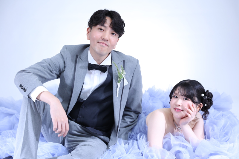 チュールに包まれた柔らかな雰囲気に