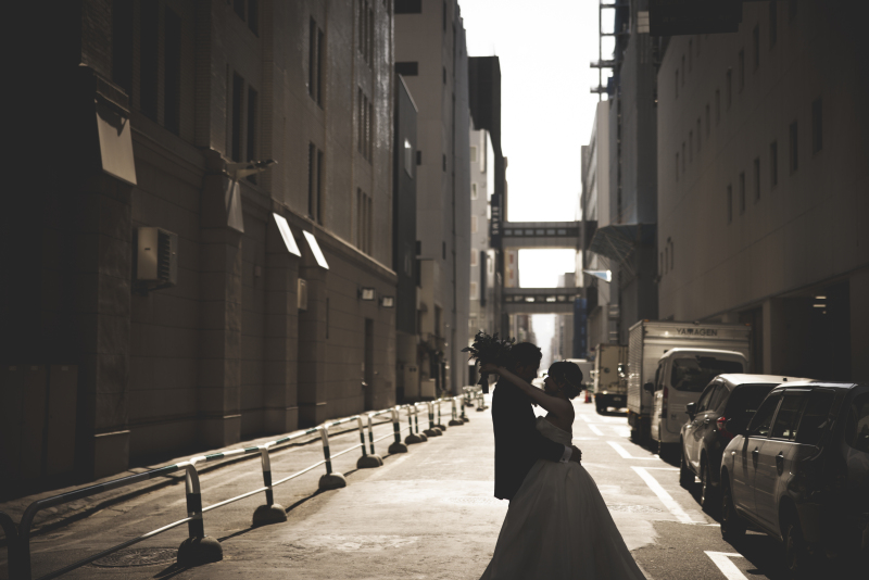 路地裏のちょっぴりシックな雰囲気で