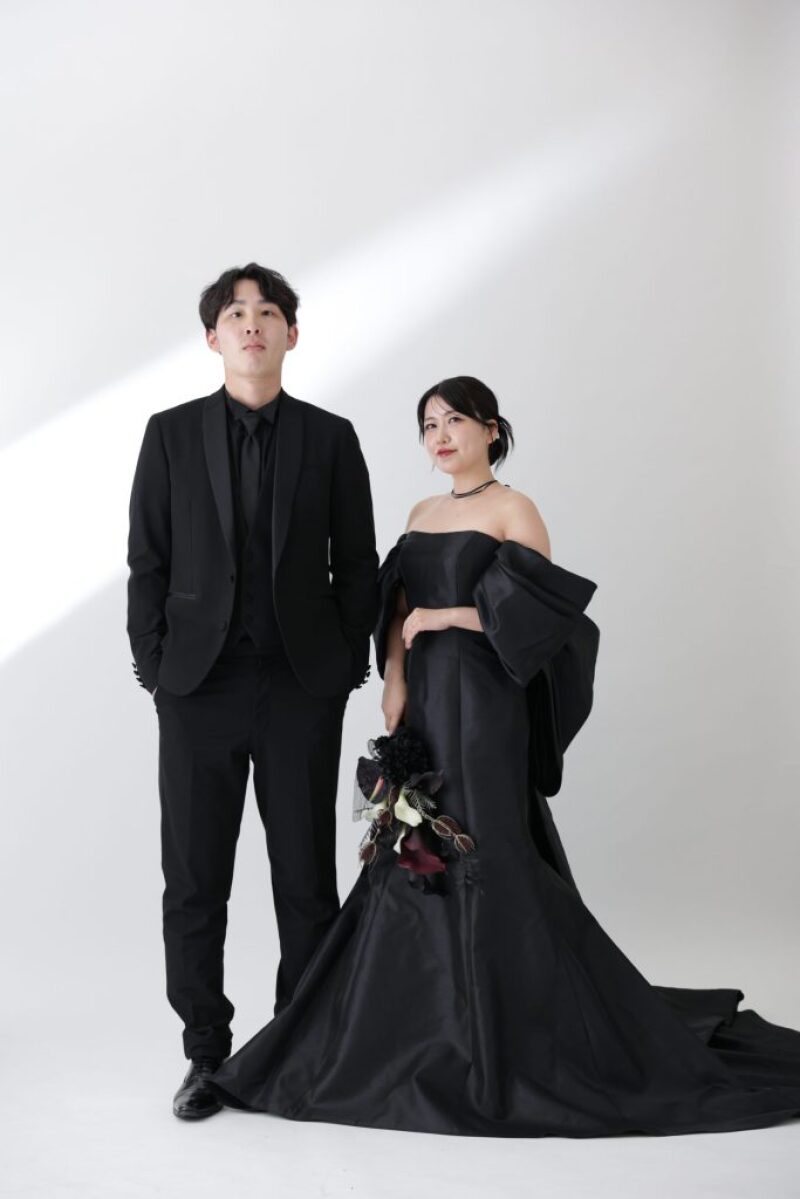 【ブラックマーメイドドレス】