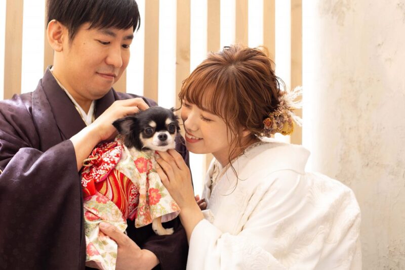 ペットとのフォトウェディングも大歓迎！