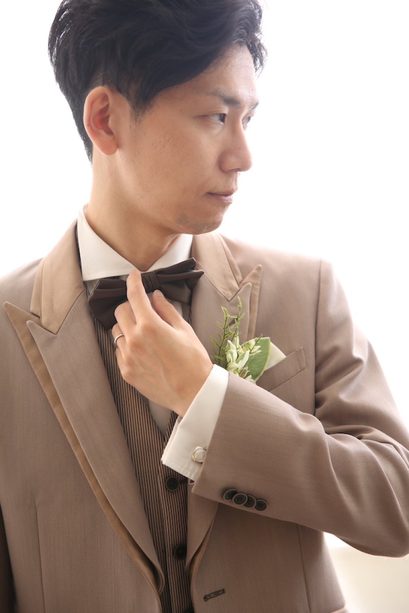 タキシード選びもぬかり無し