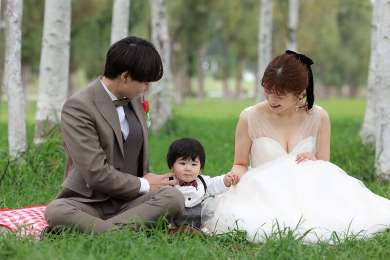 お子様と一緒に前田森林公園ロケとスタジオ撮影をしてくださったお客様紹介