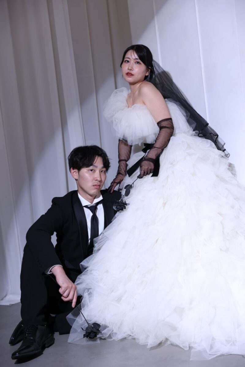 【ボリュームチュールドレス】