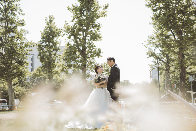 噴水でロマンチックに