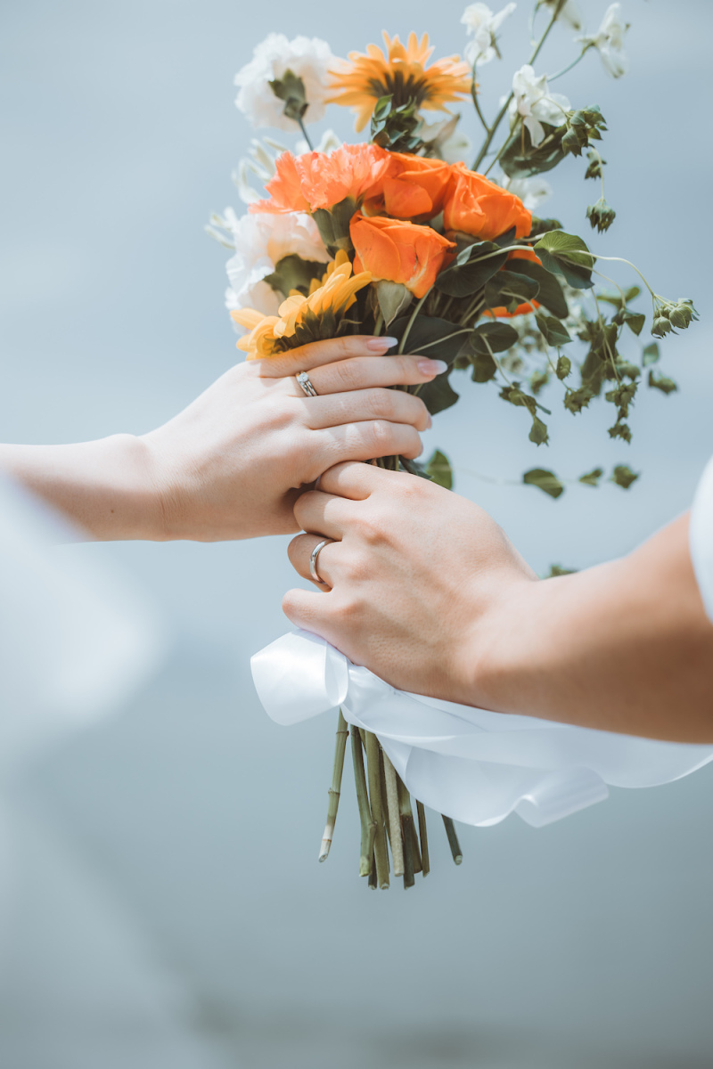 【結婚指輪×ブーケ】