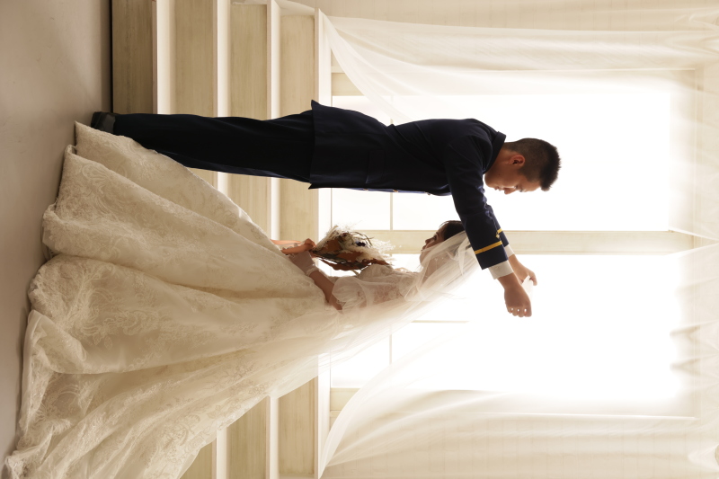 ベールアップのシーンを撮影