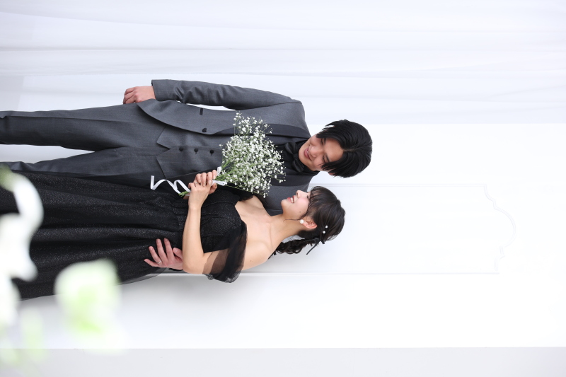 お持ち込みドレスとブーケ