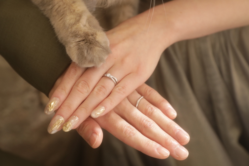 【手元カットも愛らしく】