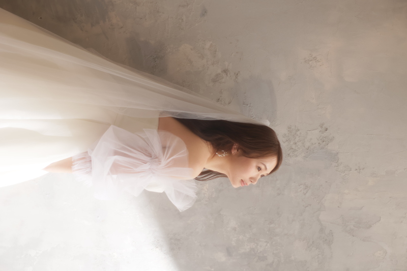 夢だったウエディングドレスにベール。