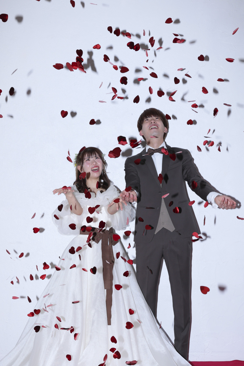 幸せのハート吹雪