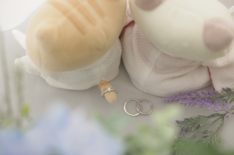 お二人の大切な指輪を。