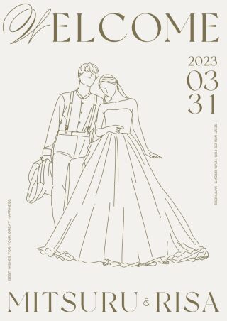 イラストデータパネルウェルカムボードA3