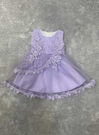 女の子【パープル×花】