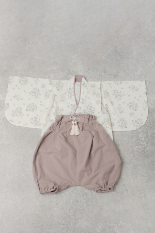 【和装】グレージュ×サクラ