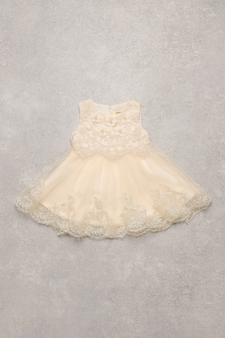 【女の子】アイボリー×花