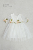 女の子【白×花刺繡】