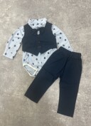 男の子【水色(柄)×ネイビー】