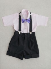 男の子【ピンク×黒】