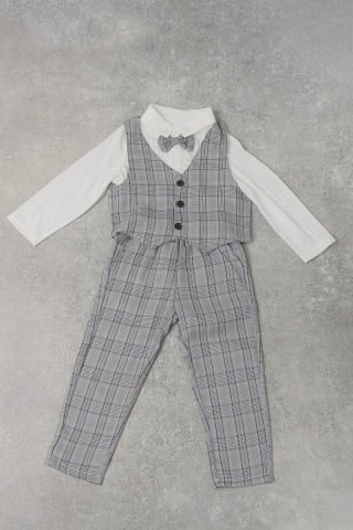 【男の子】 グレーチェック
