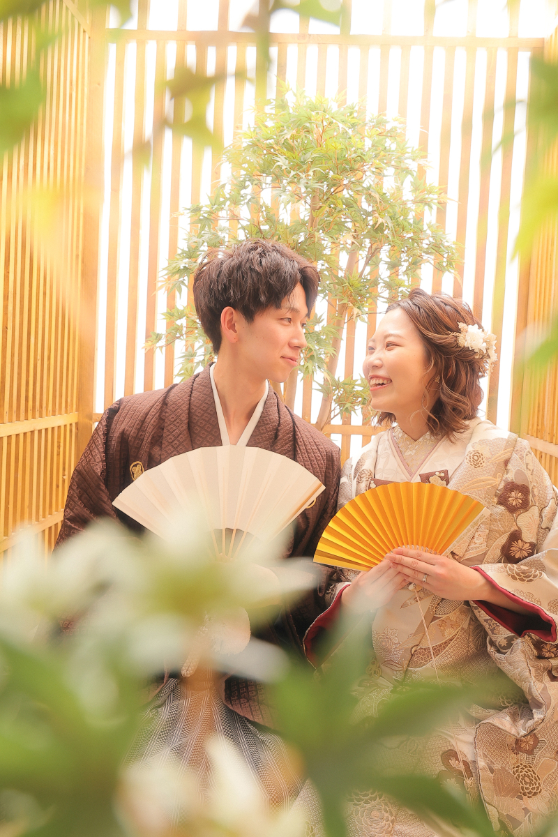 葉っぱの間から⚘