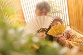 【スタジオ2着】和×和の前撮りをお届け✾